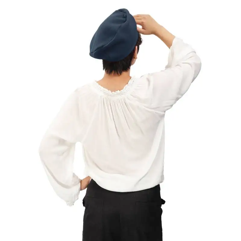 DAZCOS Medieval Beret Cap Renaissance Festival Cosplay Hat for Women Men Halloween