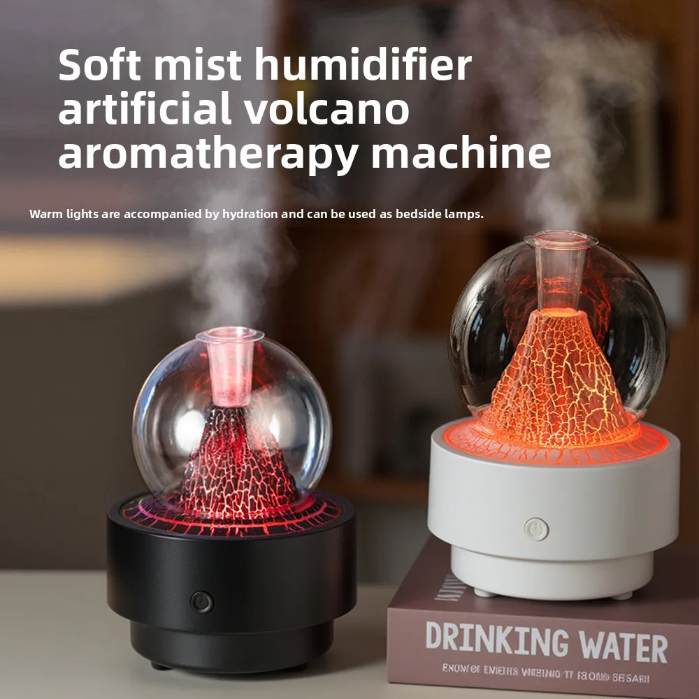 2025 جديد الإبداعية الحمم البركانية ناشر رائحة المنزل غرفة نوم مكتب سطح المكتب رذاذ لهب المرطب