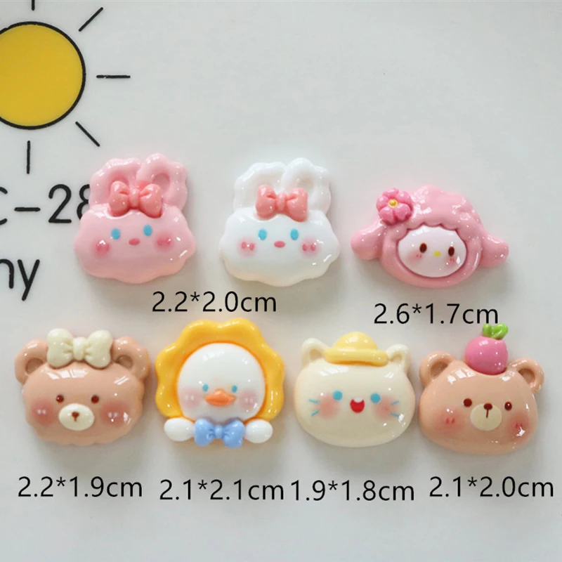 Kawaii Slime Charms Flatback Bulk Cute Kit DIY Resin Mix Ins For Fluffy Cloud Clear Slime Hair Phone Case Accessories 1/5/10pcs