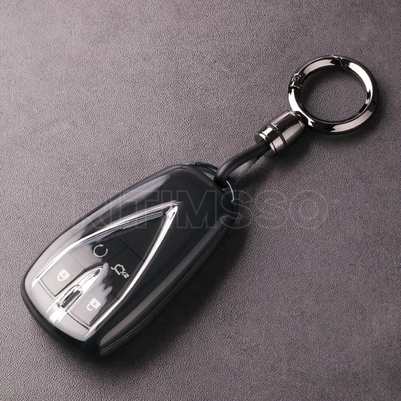 Car Key Fob Case Cover Shell For Changan CS35 PLUS CS75PLUS CS55PLUS Eado UNI-T Oushang X5 X7 EV 2019 2020 Keychain Accessories