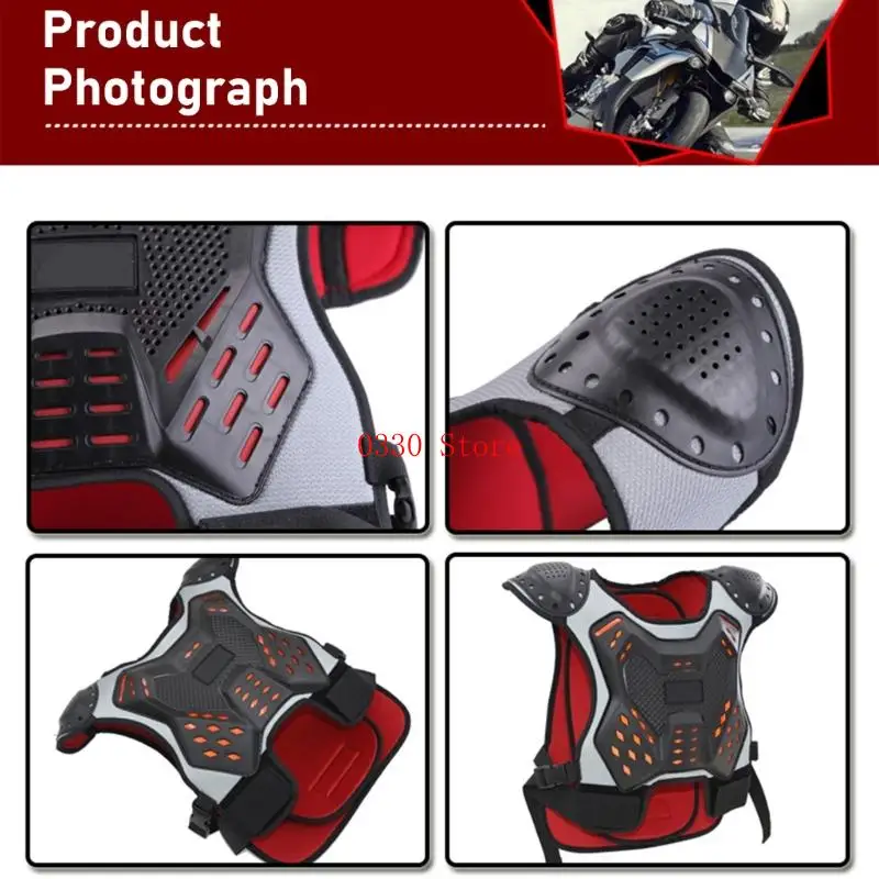 

Unisex Children's Riding Chest Vest Comfortable Design Suitable for Motocross Skiing and Skating Adventures Active Play