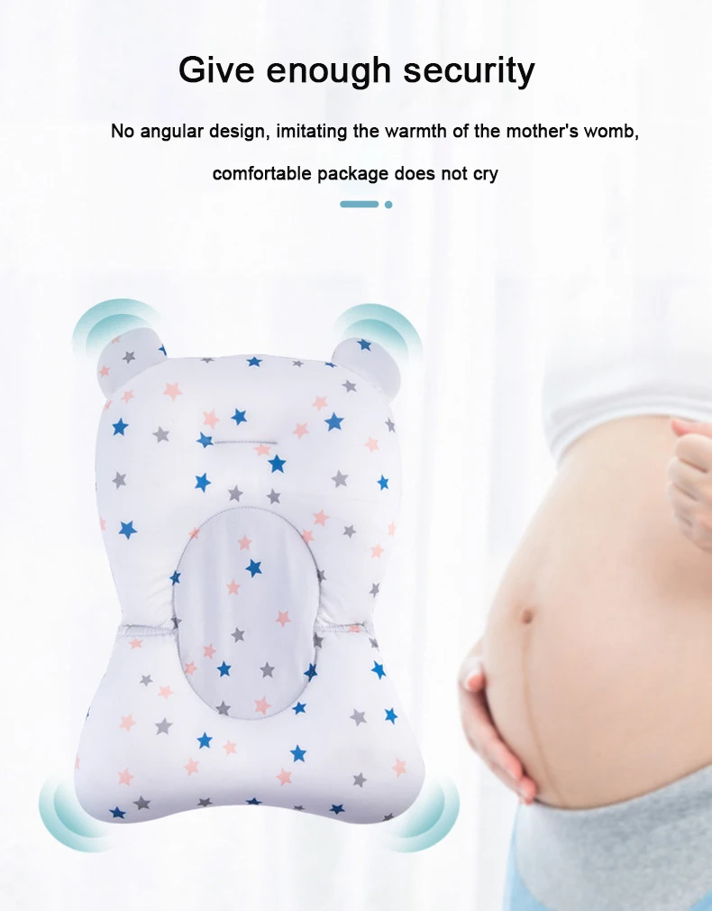 Baby Bad Sitz Unterstützung Matte Infant Anti-Slip Weichen Komfort Körper Kissen Faltbare Baby Badewanne Pad Stuhl Neugeborenen Badewanne kissen – Detail 5