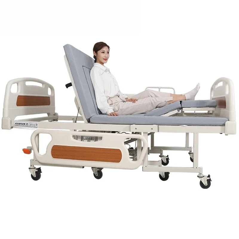 Electric nursing bed, home elderly paralysis bed, elderly multi-functional urine automatic wheelchair bed