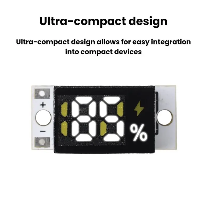 DTB7 Mini Battery Level Indicator Module 1S-4S Lithium Battery Accurate Percentage Display Voltage Tester No Button