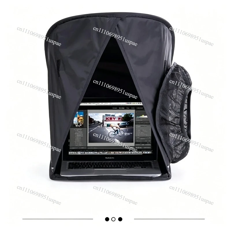 Laptop hood folding 17-inch outer shot outdoor sunshade, rain and sand-proof wind and snow protective cover