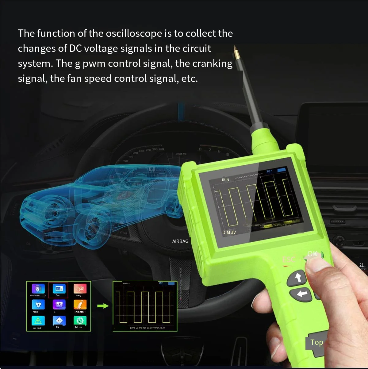 P200 PRO Auto Circuit System Tester 2026 Fuel Injector Leakage Relay Detector Component Activation Test Equipment for Car Repair