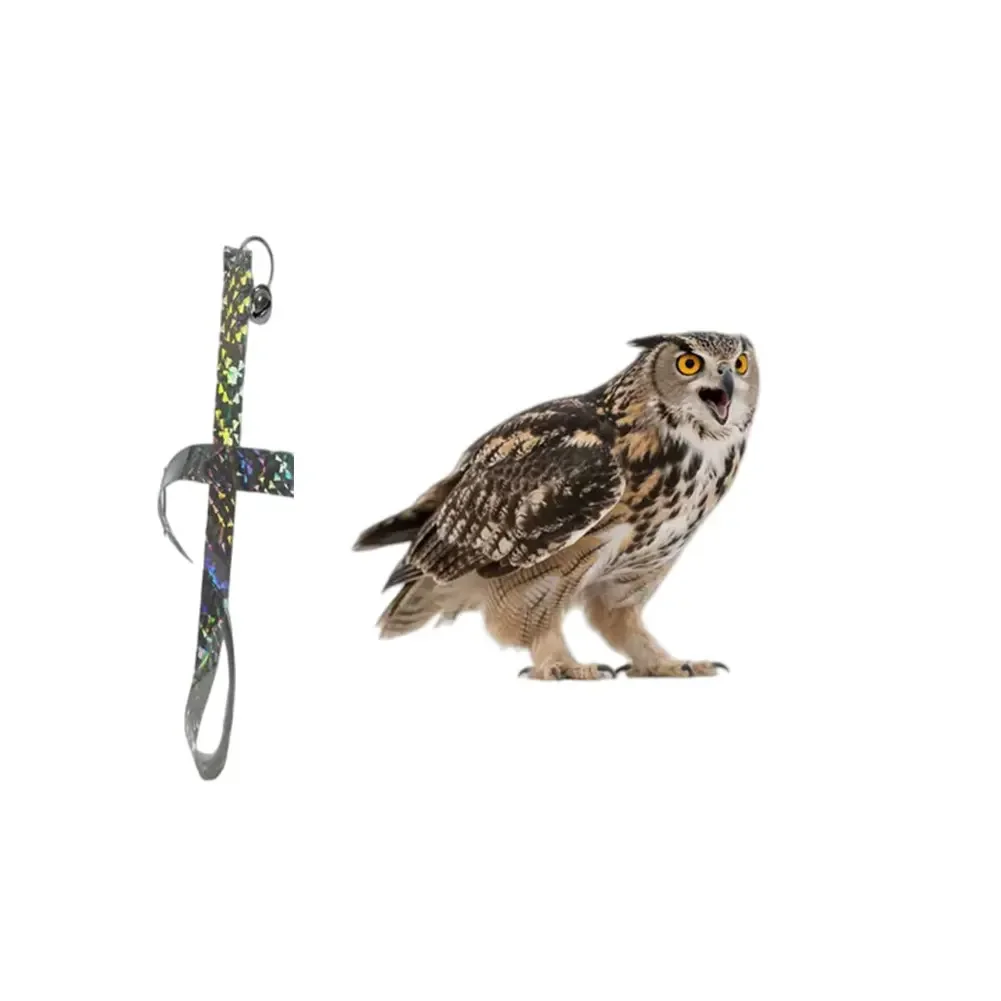 Hanging Owl Garden Decor For Bird Control Outdoors Featuring For Eagle Themed Design Made From Weather Resistant Plastic