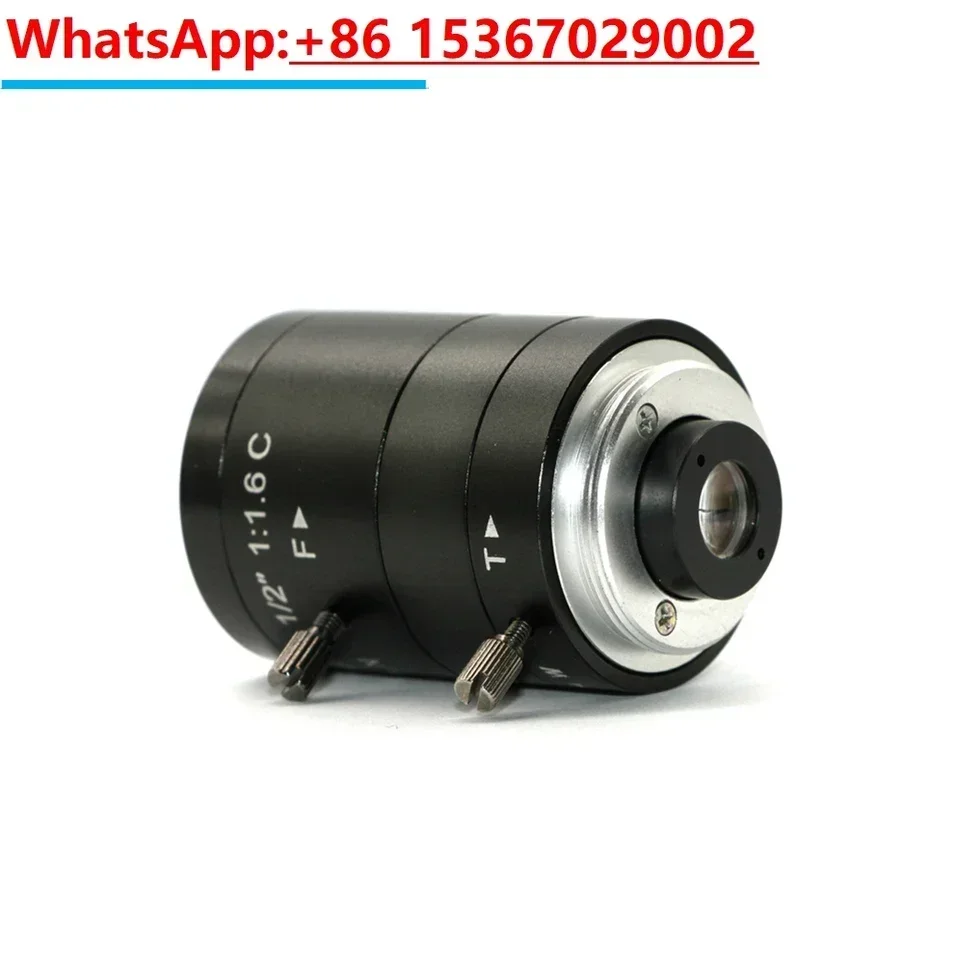 

3 million high-definition industrial camera lens zoom 6-12mm 1/2 C port distortion free CCD camera vision