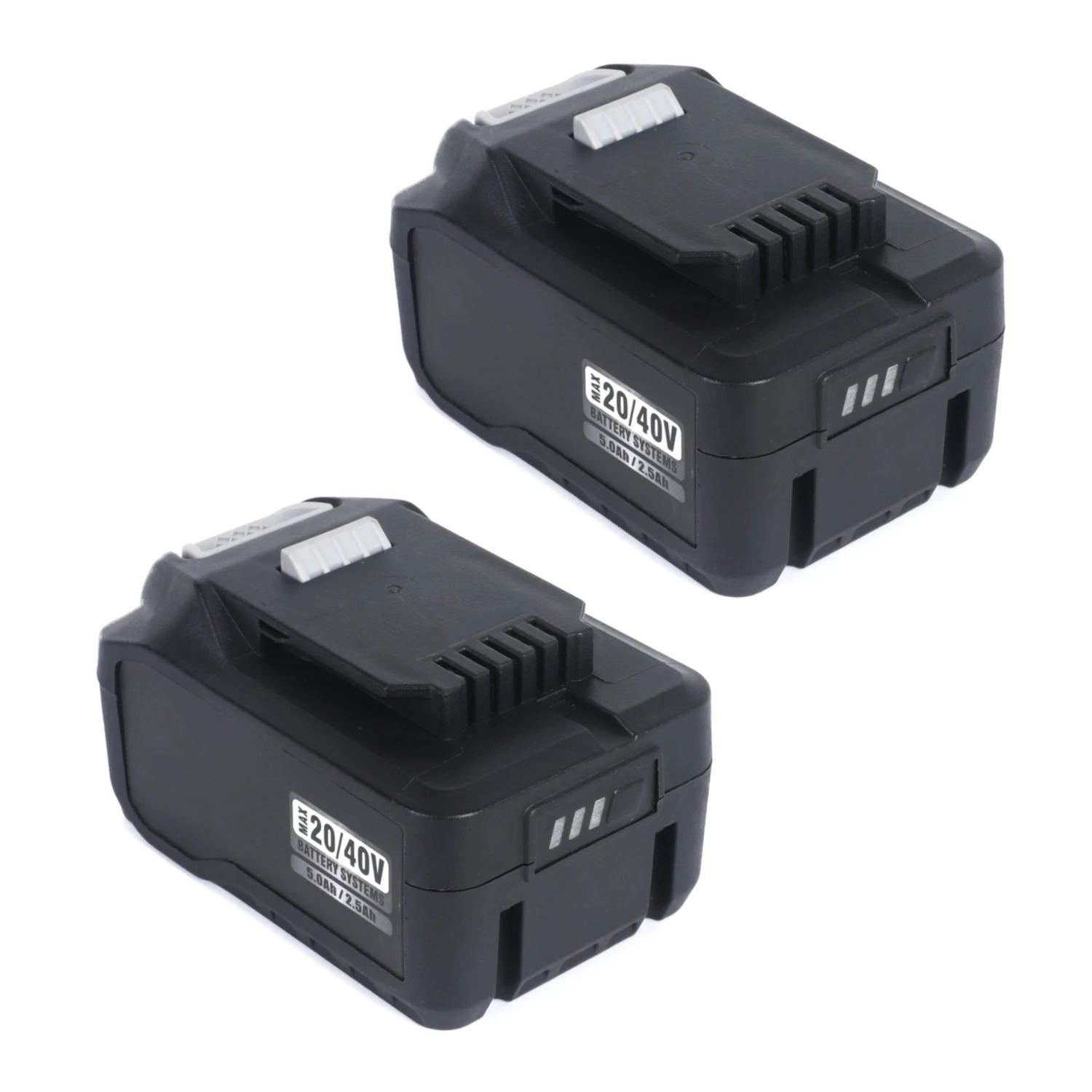 2-Pack 20/40V 5Ah/2.5Ah Lithium-Ion Battery Replacement for Ferrex Cordless Tool Garden Tools for Active Energy Tools