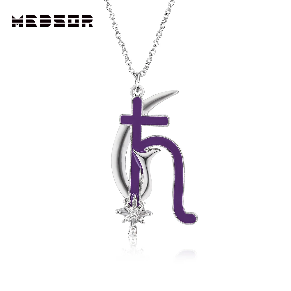 Medsor Sailors Saturn Moon Necklace Exquisite Jewelry Accessories Gift for Fan Coser Cosplay