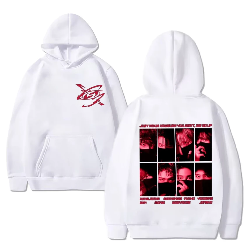 Hot sale ATEEZ Crazy Form album Graphic hoodies Men Women kpop vintage Sweatshirts Unisex Oversized Fleece Long sleeve pullovers