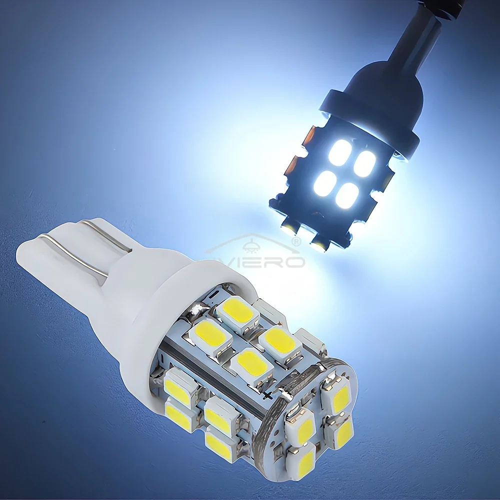 1X lumière automatique LED T10 DC 12V 20SMD 1206 puce blanc cale camion remorque plaque d'immatriculation lampe de dégagement feux de lecture en cours d'exécution ampoules