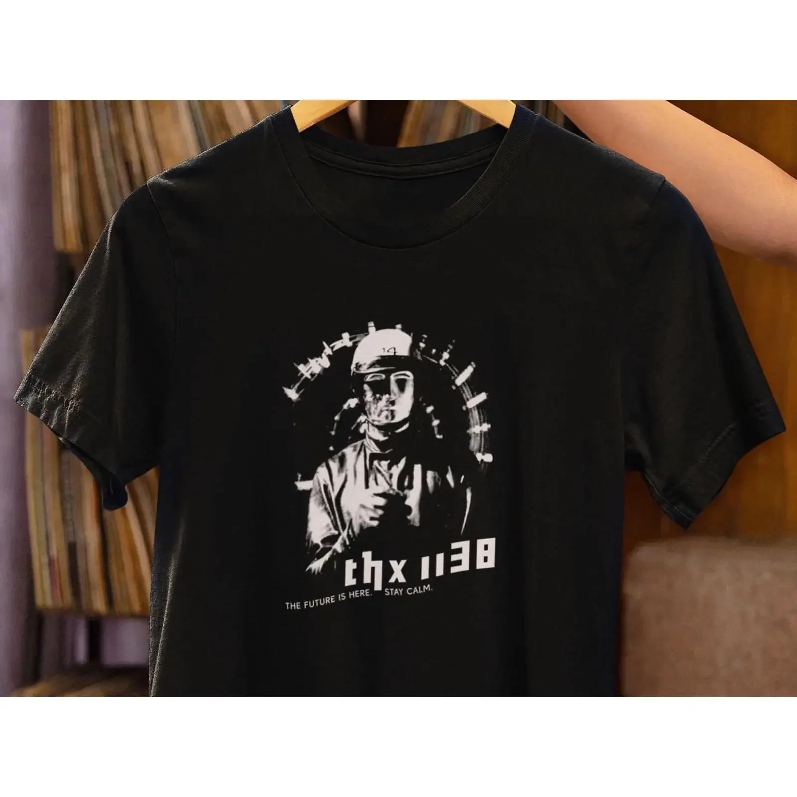 THX 1138 T Shirt George Lucas Dystopian Sci Fi Movie vintage Washed Versatile graphic designer clothes Casual