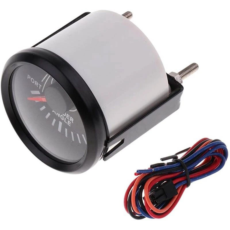 Rudder Angle Indicator Gauge With Marine/Boat Rudder Sensor 52Mm 12V/24V Marine Angle Meter