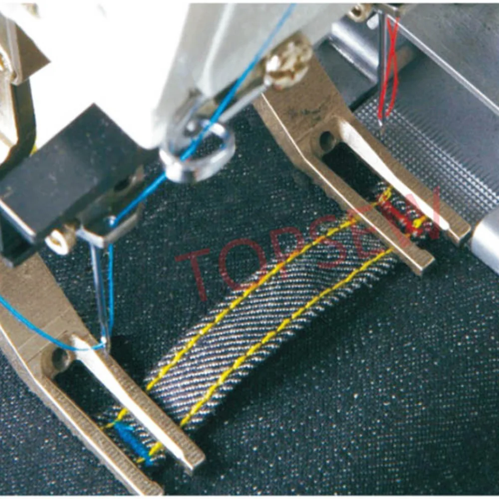 ATV&UTVDouble Needle Industrial Computerized Flat-Bed Belt Loop Sewing Machine-Lock Stitch High-Speed Iron New for Manufacturing
