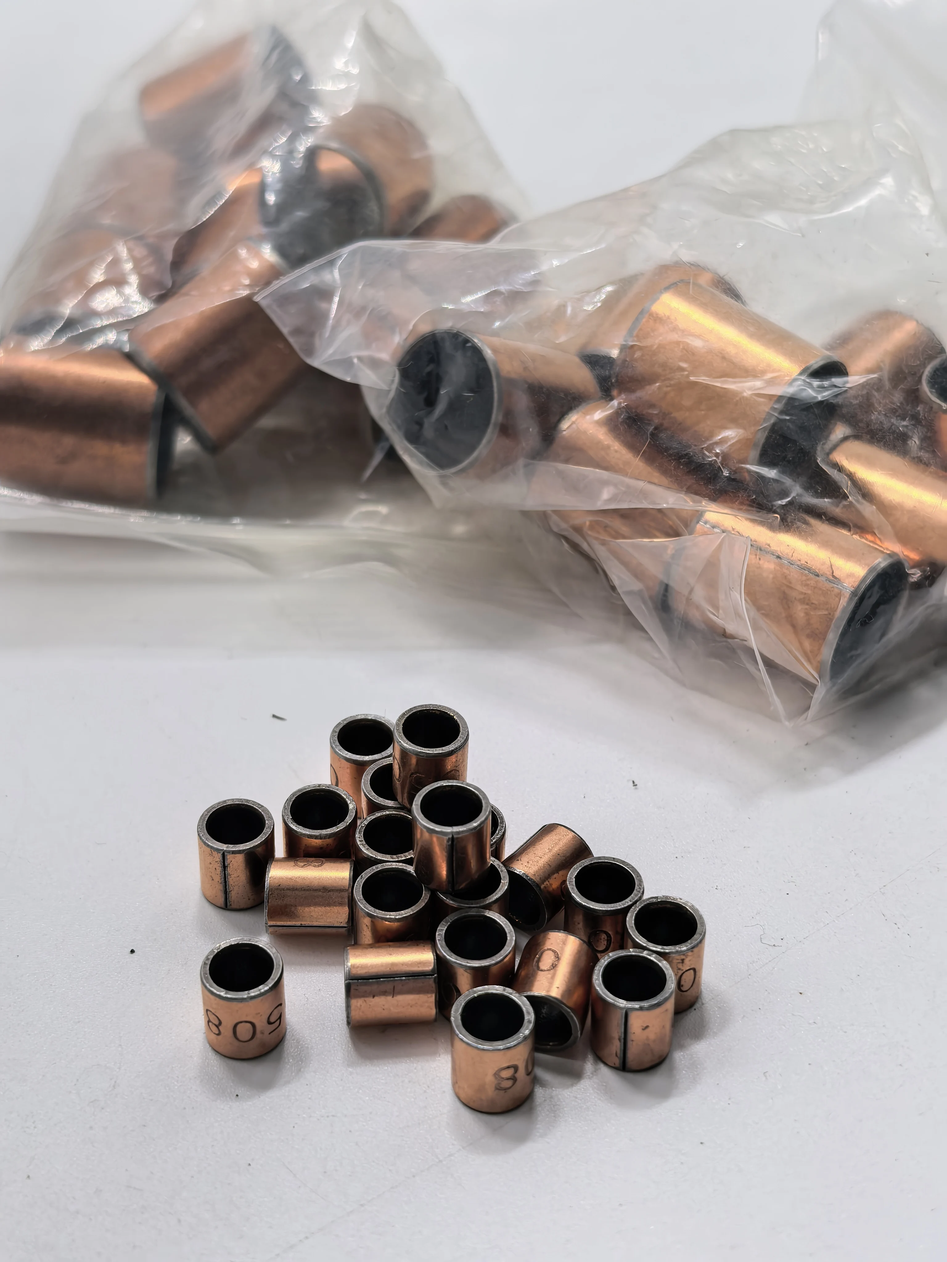 ID15-50mm Copper Plating Shaft Sleeve Oil-Free Bearing Bushings SF-1 Self Lubricating Composite Bushing Composite Copper Sleeve