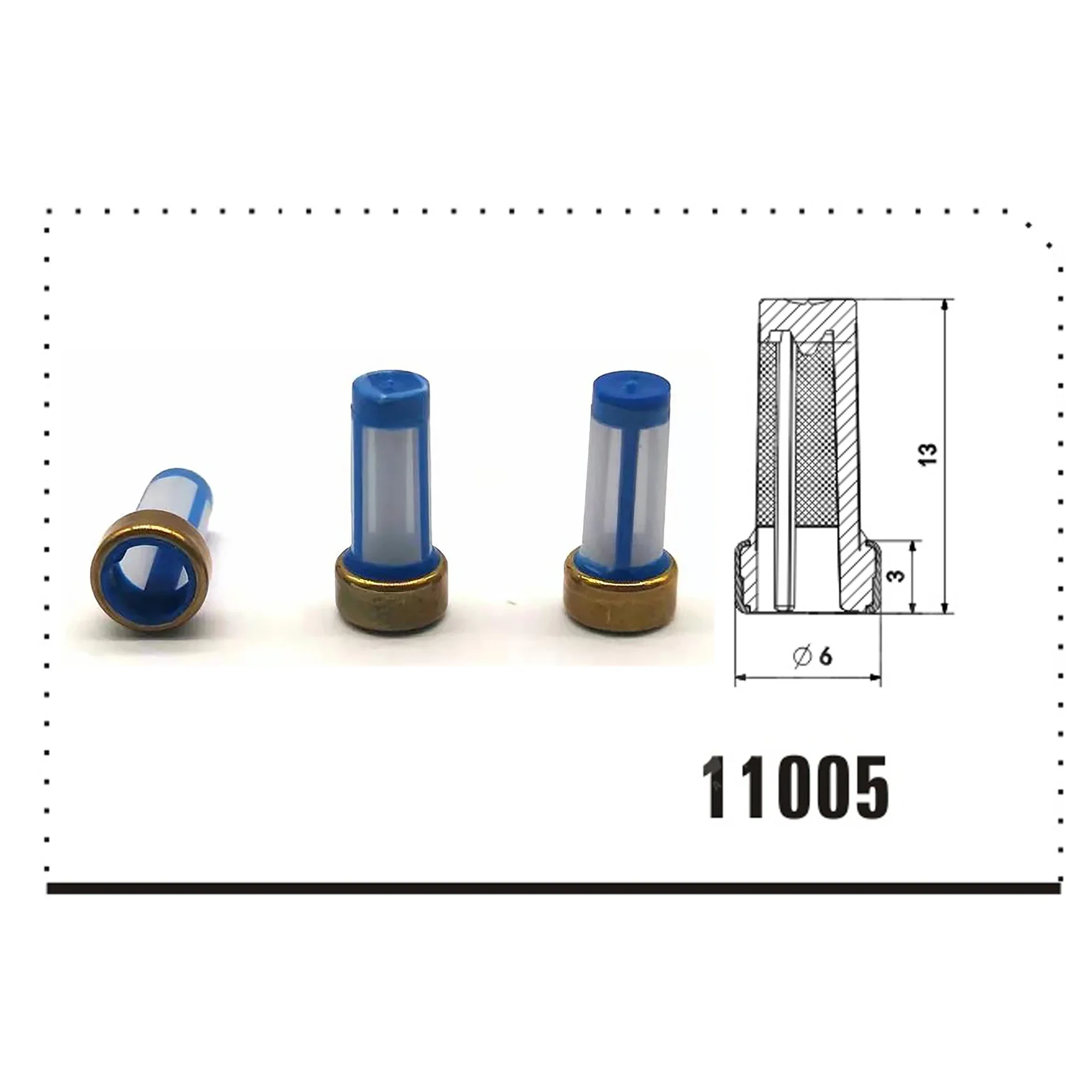 

100pcs For Opel Daewoo Corsa Vectra S10 Fuel Injector Basket Filter Top Quality Fuel injector Repair Service Kit VD-FL-11005