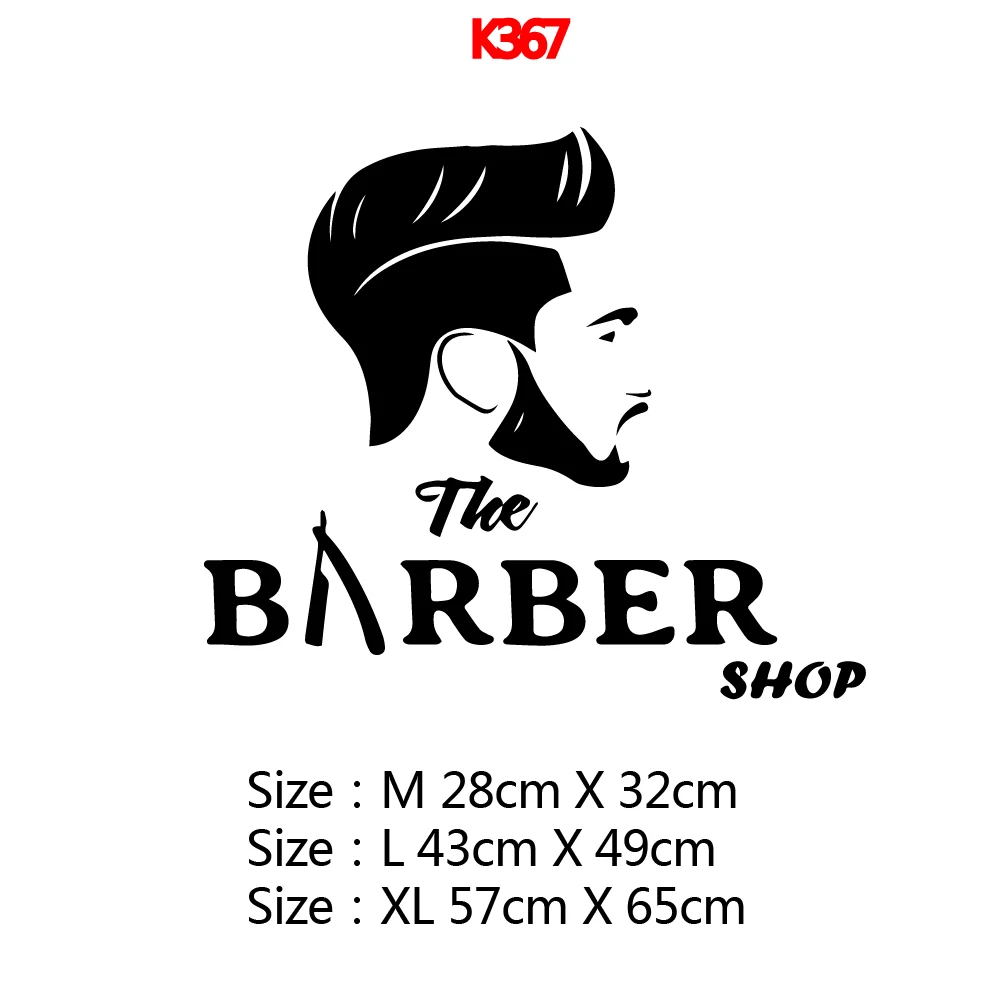 1PC Excellent Barber Shop Decorative Sticker Waterproof Home Decor Living Room Decor Vinyl Decals