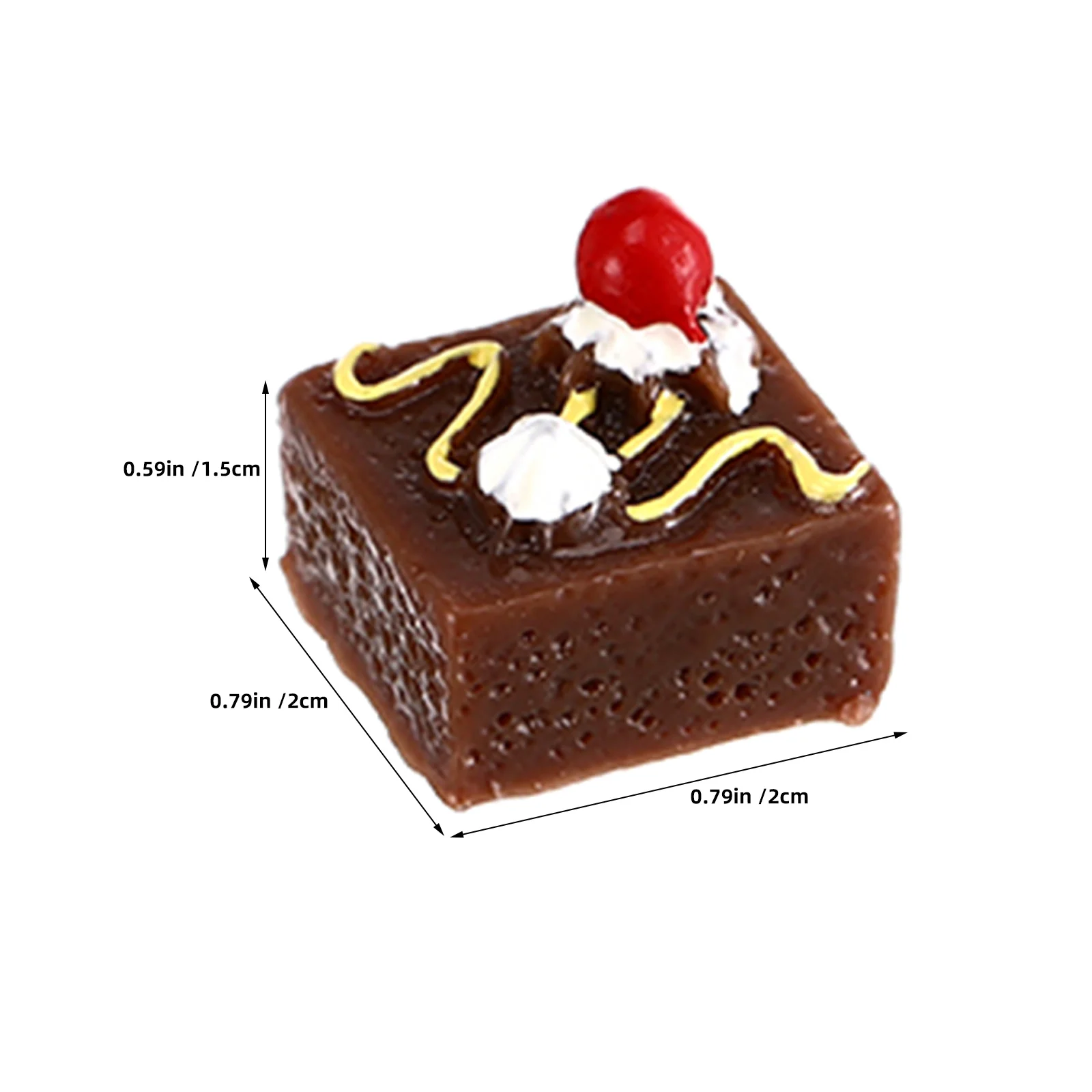 60 stuks miniatuur poppenhuis desserts realistische mini cake voedsel fantasiespel keuken koken gemengde hars gebak decoratie