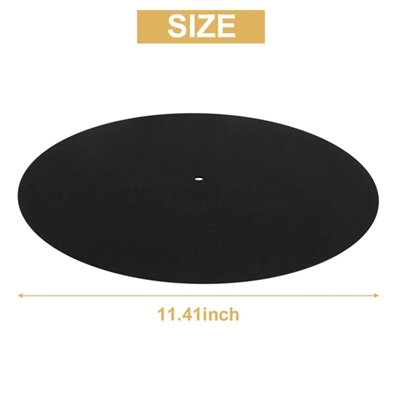 10 pièces Ultra-mince antistatique Lp vinyle platine tocadiste tapis pour phonographes plat doux tapis enregistrement Slipmat tapis