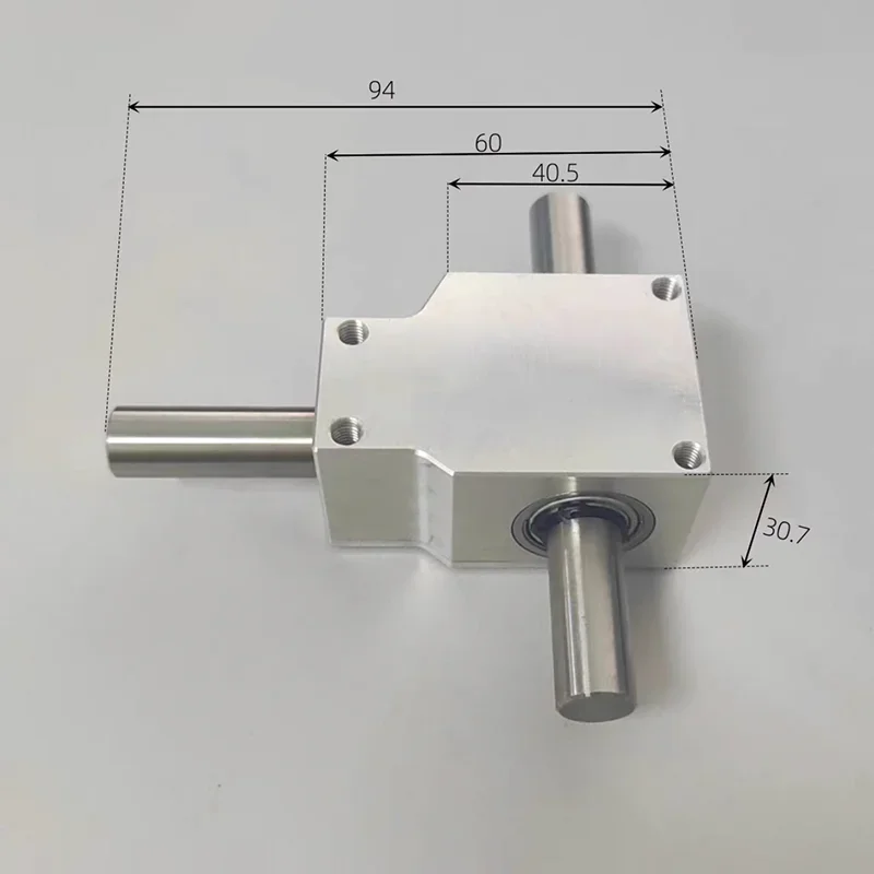 Угол обратного хода 90 градусов для спирально-конической коробки передач, небольшое передаточное число 1:1, диаметр вала 12 мм