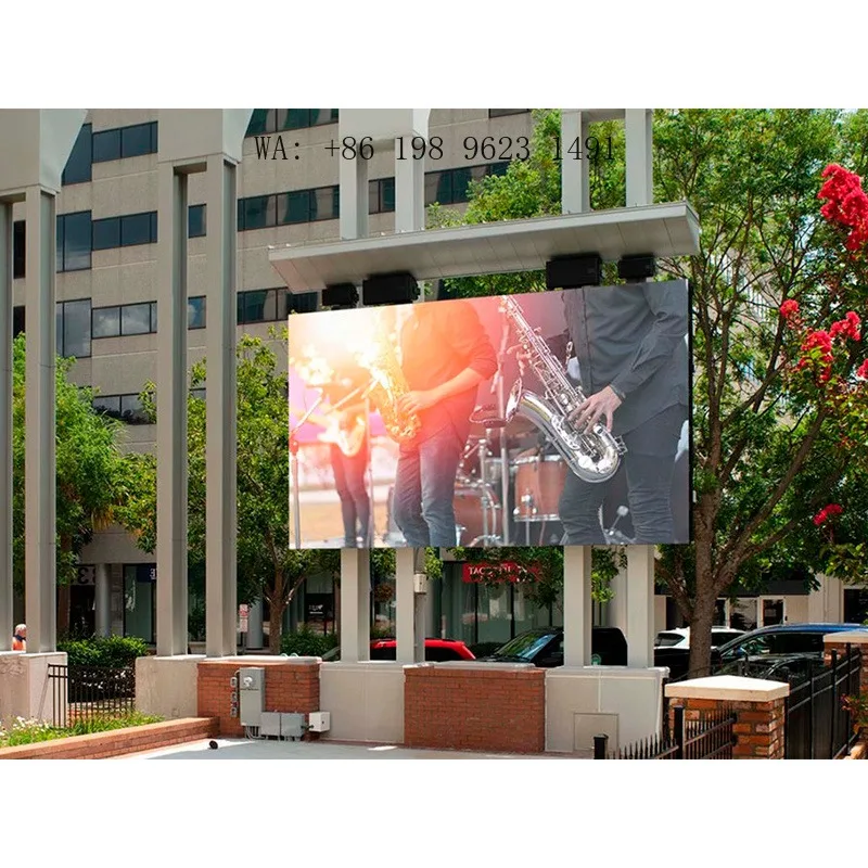 P8 HD Outdoor LED Display High Brightness Waterproof Fixed Panel for Commercial Video Advertising Screen Supplier Equipment