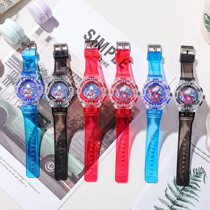 Kids Watch Luminous LED Sports Electronic Watches for Children Alarm Clock Cartoon Flash Light Wristwatch for Boys Gils Gift