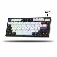 Womier SK71PRO Black QMK/VIA Wireless Gaming Keyboard CNC Aluminum Tri-Mode Mechanical Keyboard Hot Swap RGB Backlit Keyboard