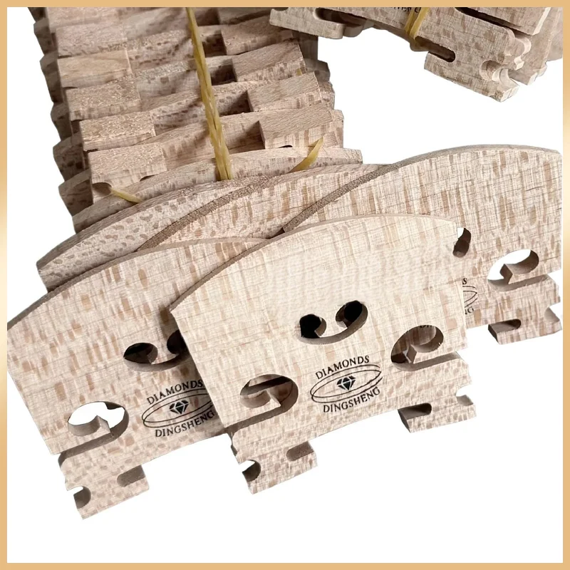 100Pcs Maple Wood Violin Bridges For 4/4 Full Size Violin Fiddle Replacement Instrument Accessories