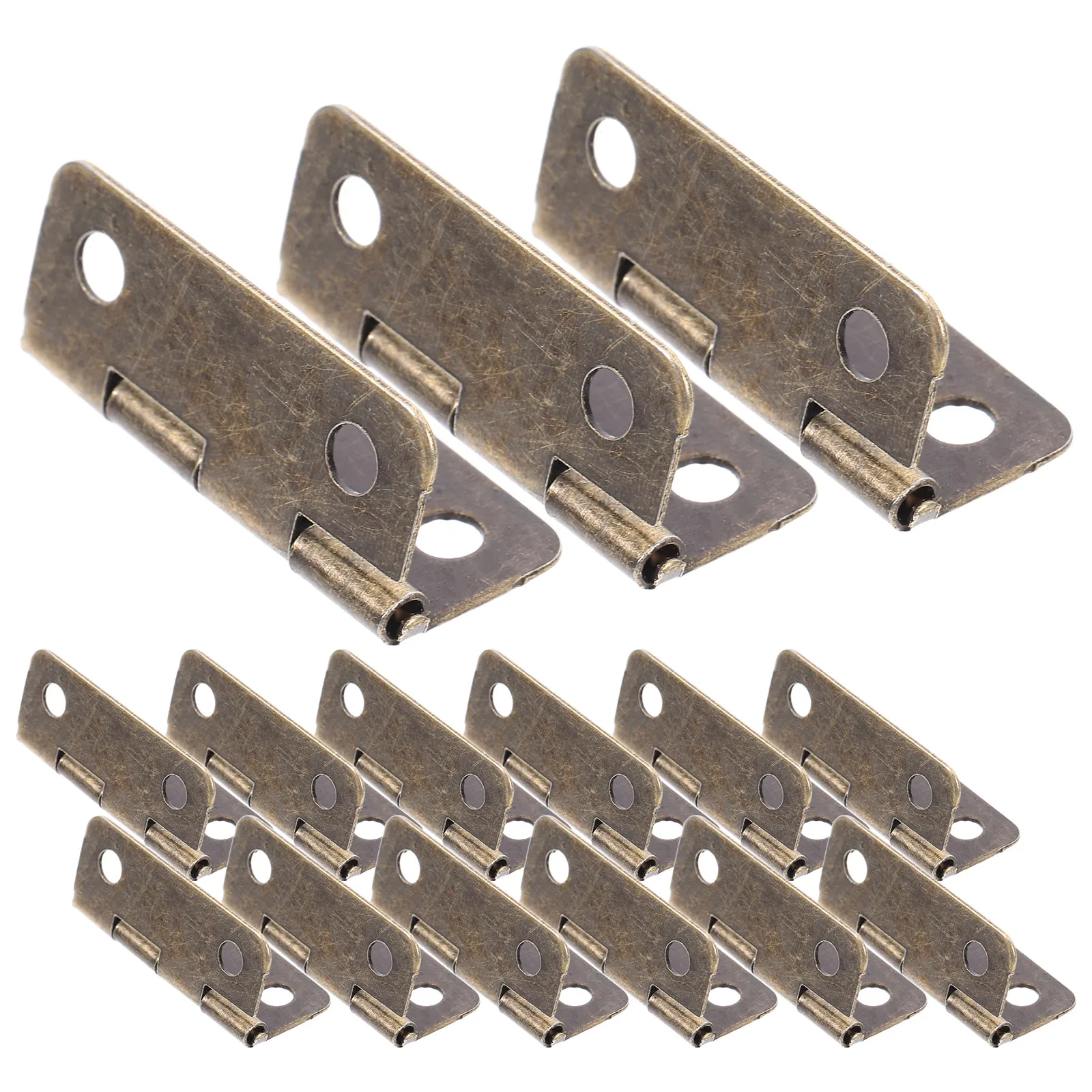 

HOMSFOU Iron Hinges for Wooden Box Jewelry Chest Vintage Craft Use Small Hinges
