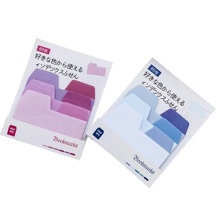 Morandi Index Memo Pad Posted It Sticky Notes  Notepad Bookmark School Supplies Kawaii Stationery