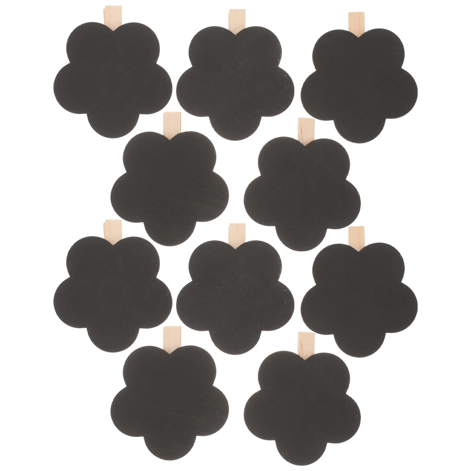 10 Uds Clips de pizarra de madera Mini pizarras abrazaderas de mensajes elegantes fácil de limpiar foto etiqueta de comida soportes de carteles abrazaderas de mensajes