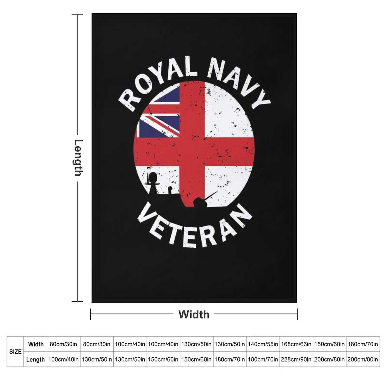 Royal Navy Veteran Throw Blanket Picnic Moving Furry Bed covers Sofa Decoratives Blankets