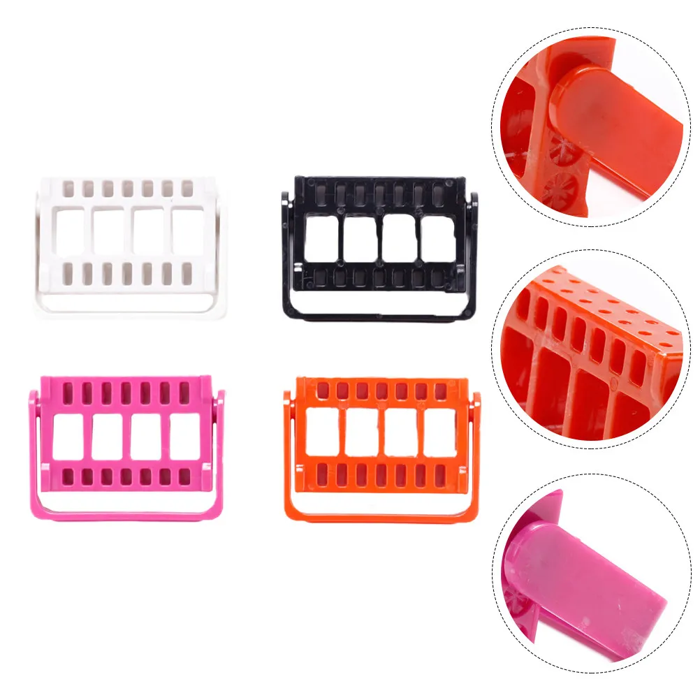 

4Pcs 16-Hole Nail Drill Bits Organizer Case Storage Rack for Grinding Head Display Stand Neat Desktop Storage Lightweight
