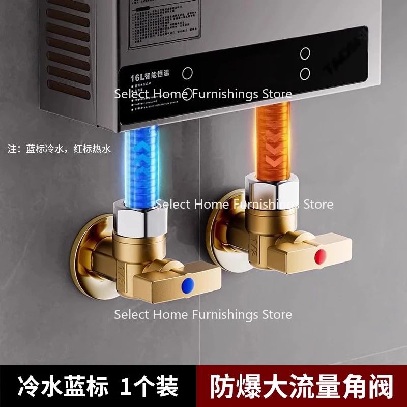 Suitable for All Copper Gas Water Heater Core, Universal for Hot and Cold, with A Four Point Triangle Valve for High Flow.