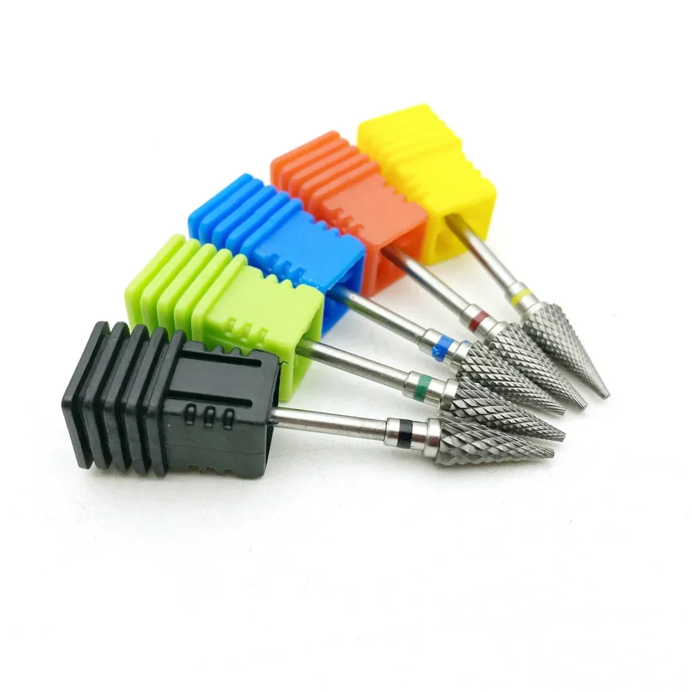 21 Sizes Tungsten Carbide Nail Drill Bits Machine Nail Cutter Nail File Manicure Carbide Nail Drill Bit&Dental Burs