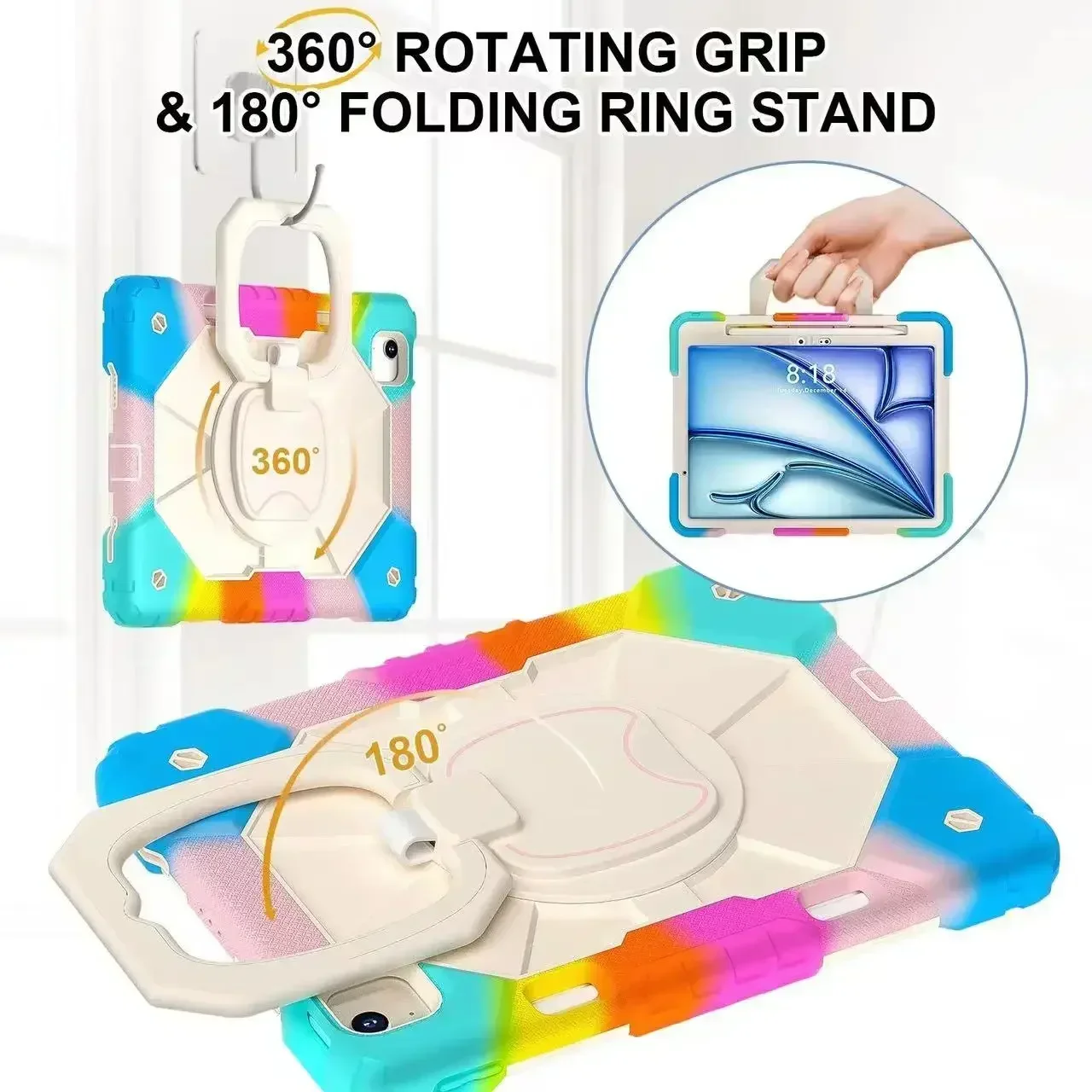 Shockproof Tablet Cover For iPad  Air 11 Pro 13 M2 M3 Air 5 4 10th 10.9