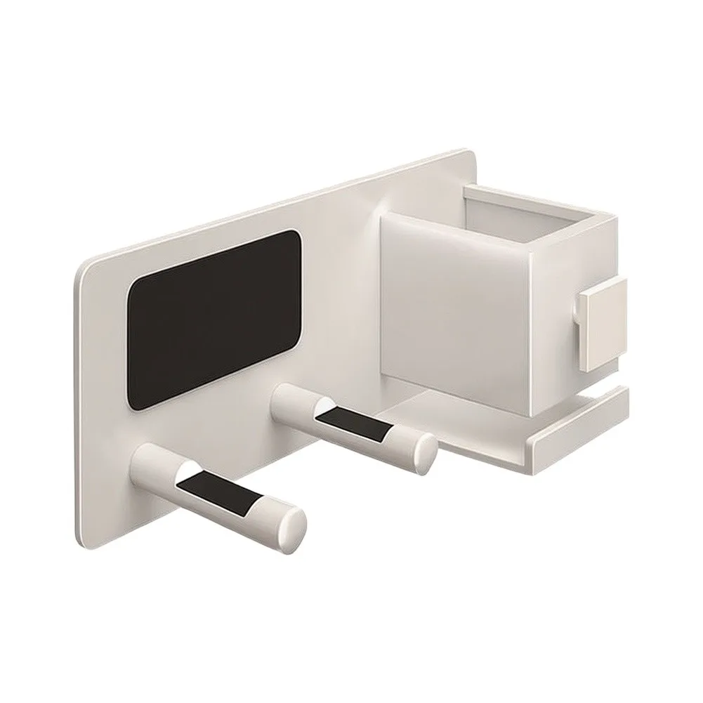 Bathroom Tool Storage Flexible Installation Hair Dryer Holder Hair Dryer Holder White Dual Installation Method