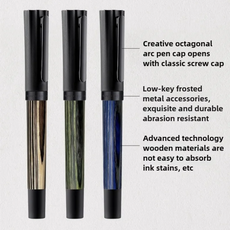 

BANJU FerrisWheel (Technology Wood) Series Fountain Pen Premium Business Gift- Eco-Friendly Wooden Design with Elegant Packaging