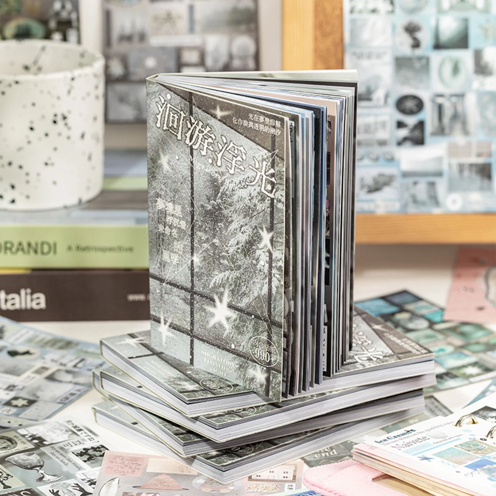 Japanese Style DIY Vintage Classic Sticker Books Clear Printing Bright Colors Stickers For Scrapbooking Journals Art Projects