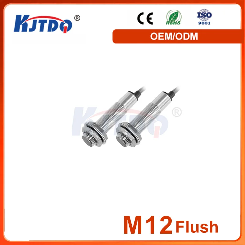 

M12 Flush Waterproof NPN PNP NO NC Sn 8mm 36V 24V IP67 Hall Proximity Sensor Switch