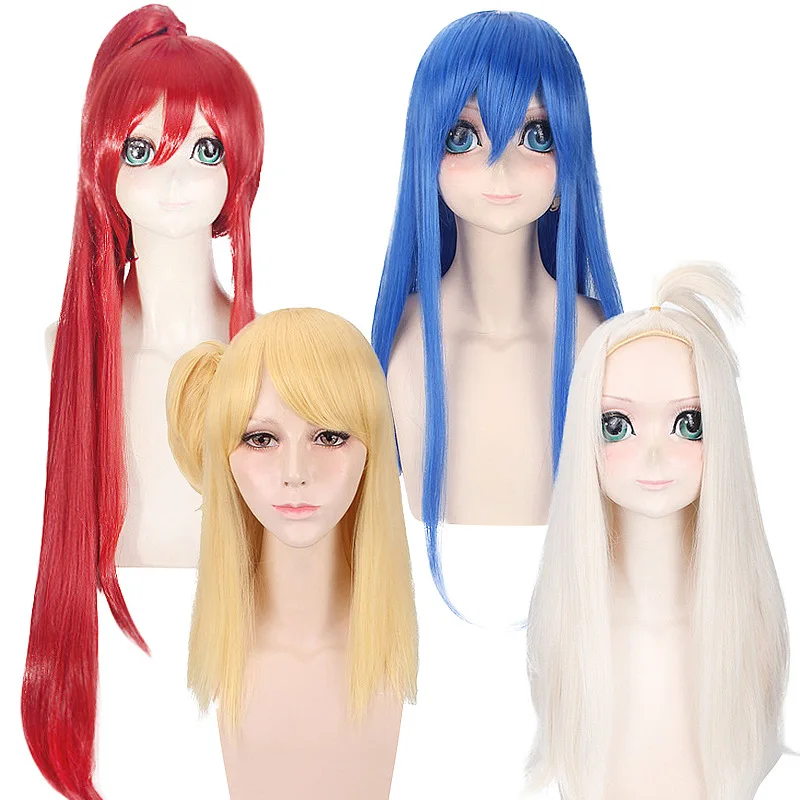 

Long Straight Synthetic Wig Cosplay Costume Party Heat Resistant Fiber Anime Style Women Hair Replacement
