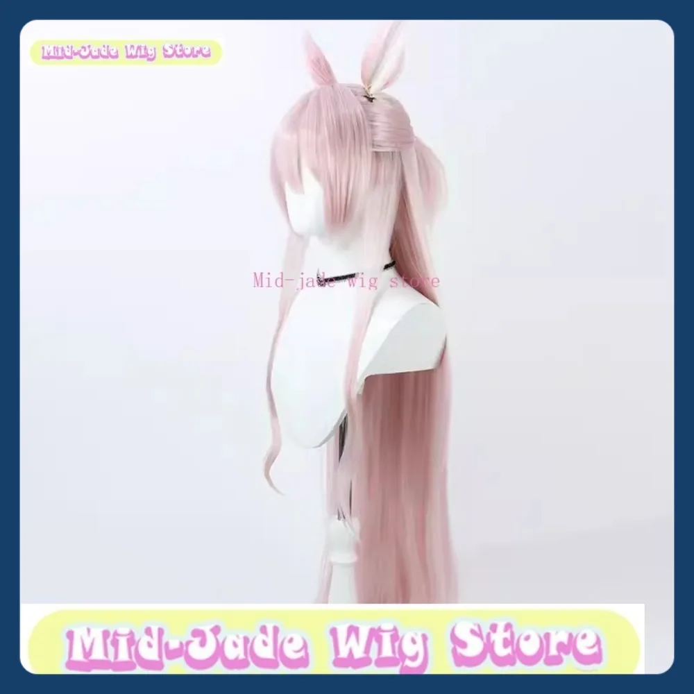 Peruca de jade médio loja azul arquivo akira sorai peruca cosplay anime jogo rpg festa de halloween peruca sintética