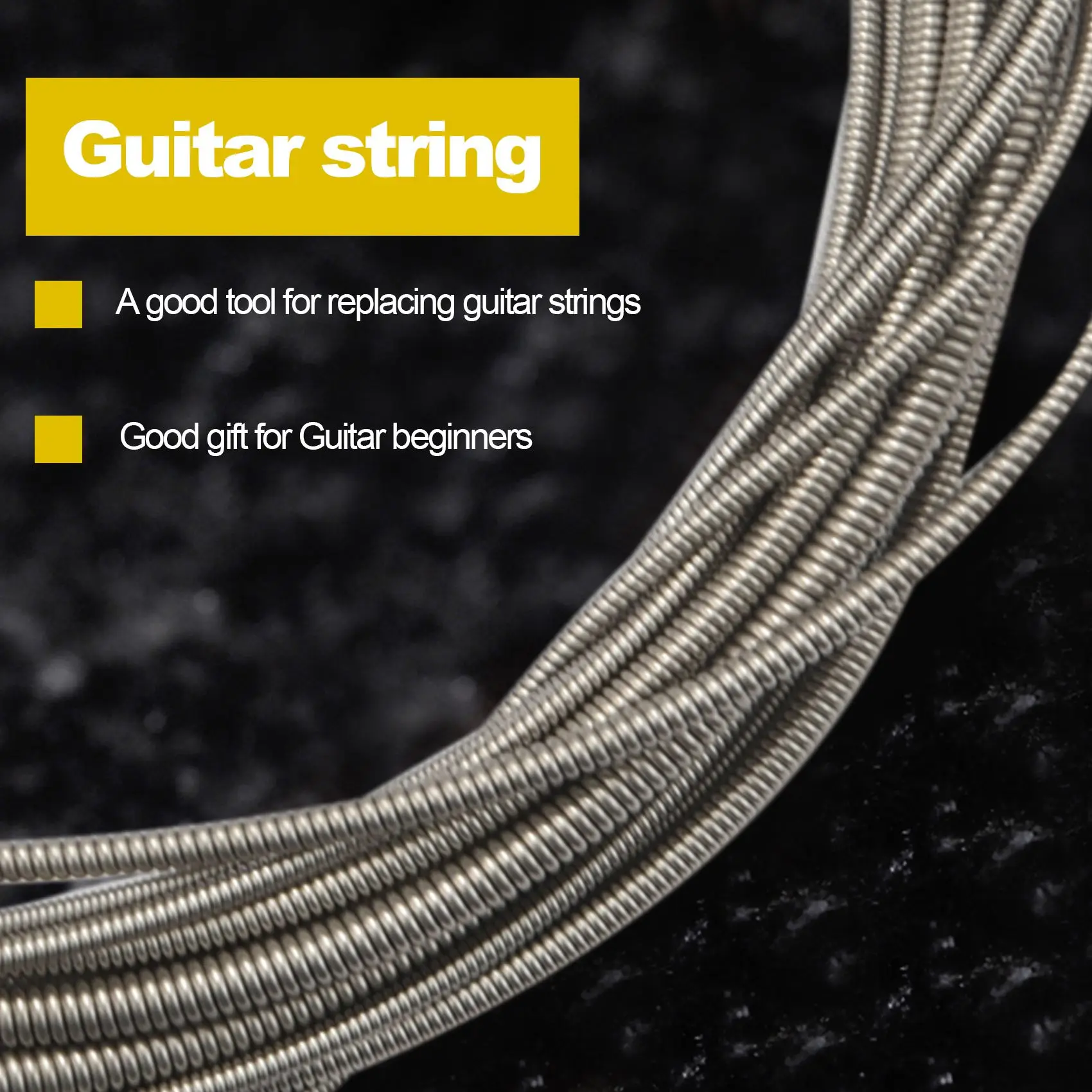 4 Pcs Stainless Steel Bass Strings Bass Guitar Parts Accessories Guitar String Silver Plated Gauge Bass Guitar Music Accessories