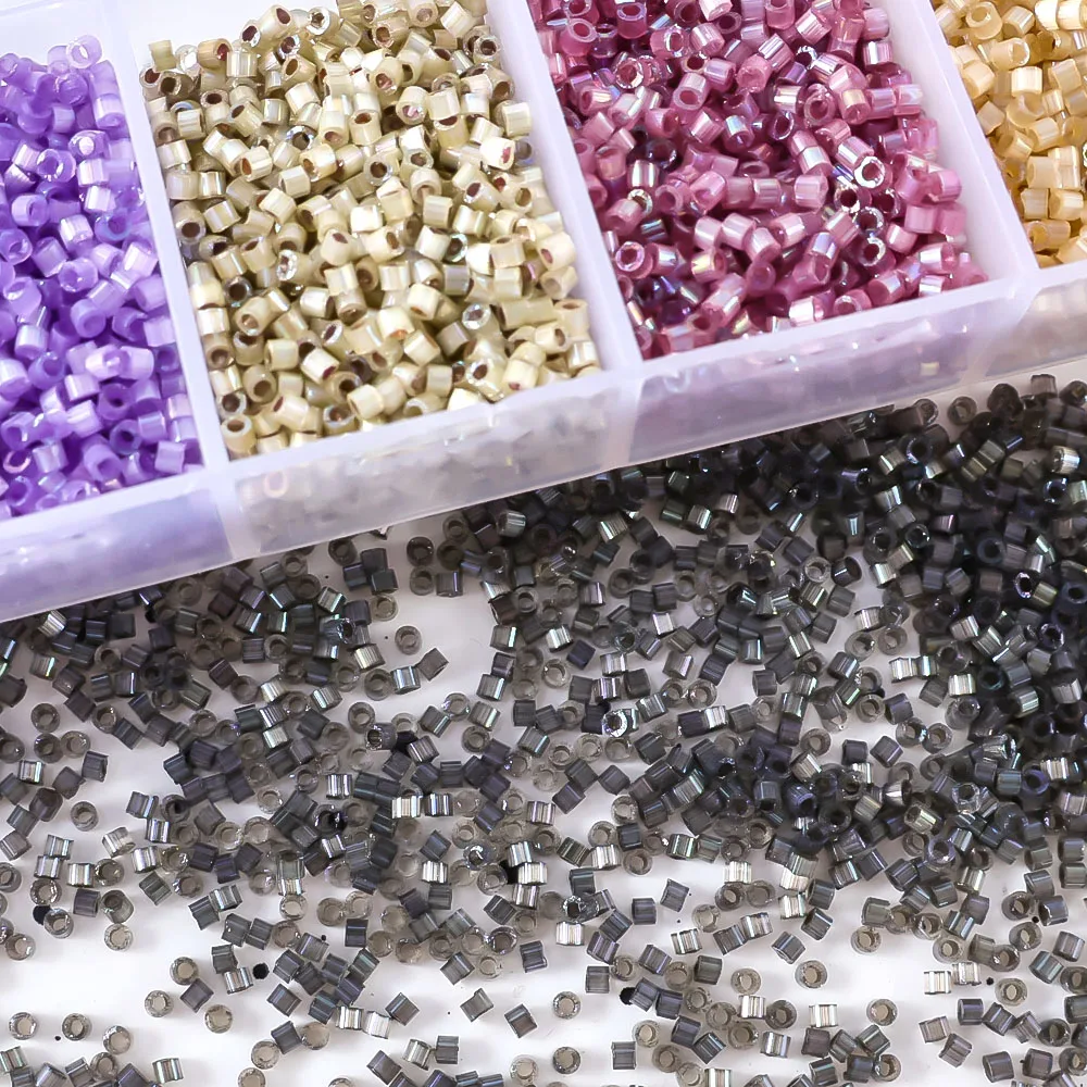 Japanese-imported Miyuki Delica Seed Beads, in a Variety of Colors, for Creating Jewelry and Other DIY Crafts.