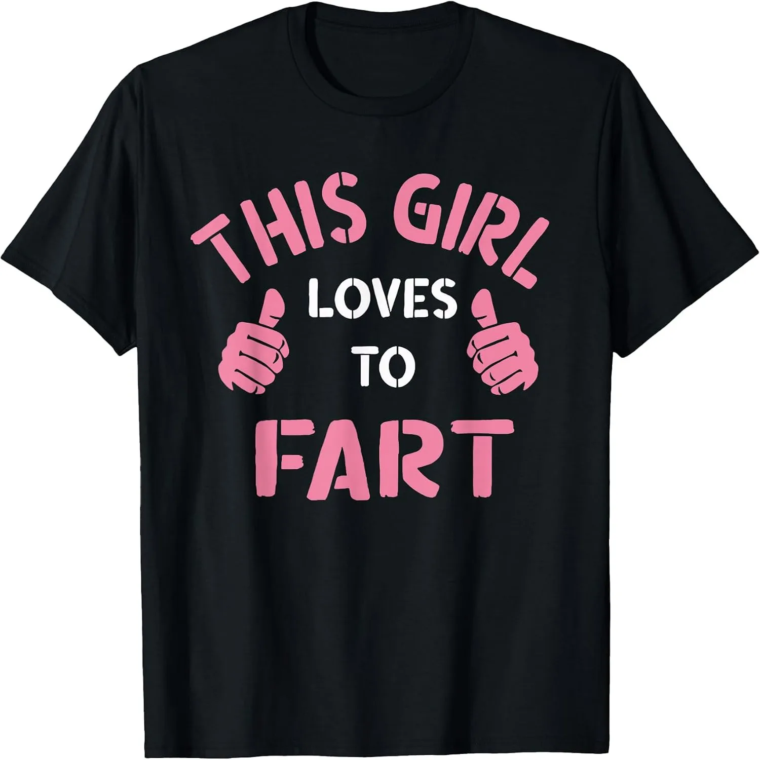 Vintage Funny Sarcastic Saying This Girl Loves to Fart T-Shirt Fuuny shirt polo shirts for men