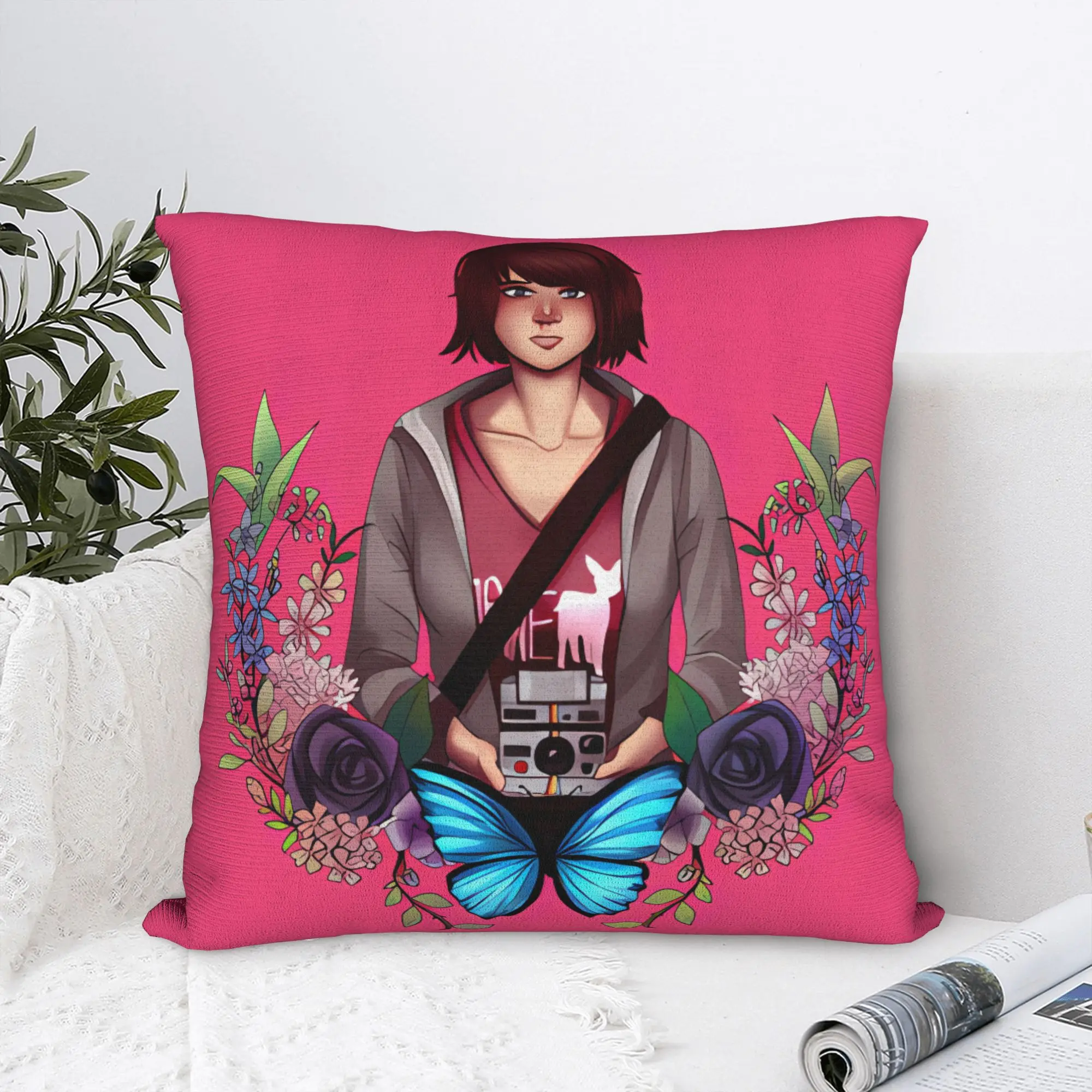 Life is Strange Max Caulfield Polaroid Pillowcases  Retro Trendy Pillow Case For Sofa Home Decor Print Pillow Cover