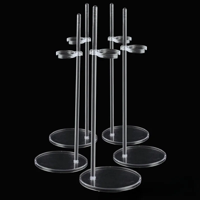 3 قطع حامل لدمية بطول 30 سم، رف عرض بلاستيكي، دعامة شفافة لدعم الخصر