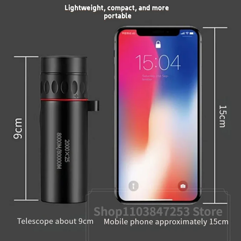 HD Monocular Telescope with Phone Holder 3