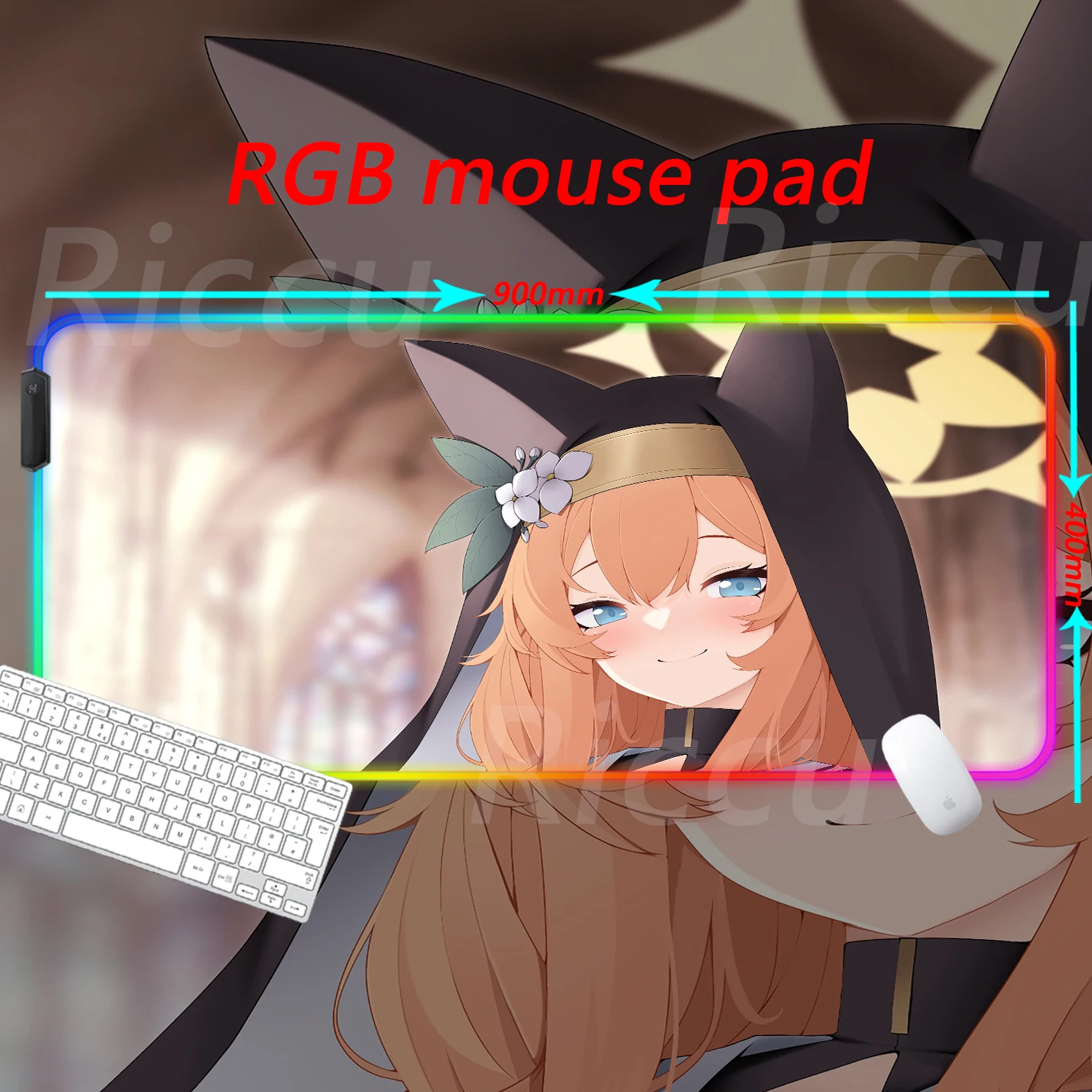 Azur Lane Iochi Mari Table mat PC mats High definition printing RGB Mouse Pad Desktop XXL Large size game accessories mouse pad